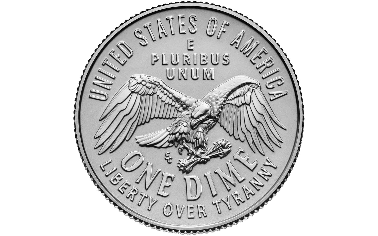 2026 Semiquincentennial dime, Liberty over Tyranny reverse.